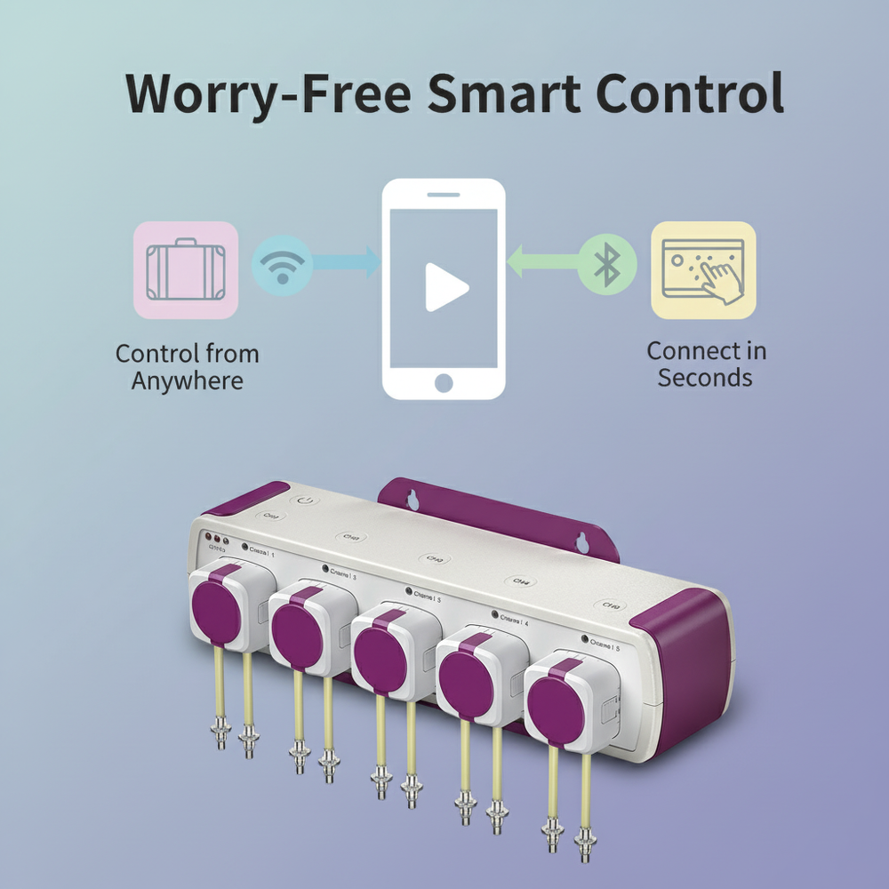 Smart Dosing Pump WiFi Bluetoo - مراجعة Plant Parent App وسعره