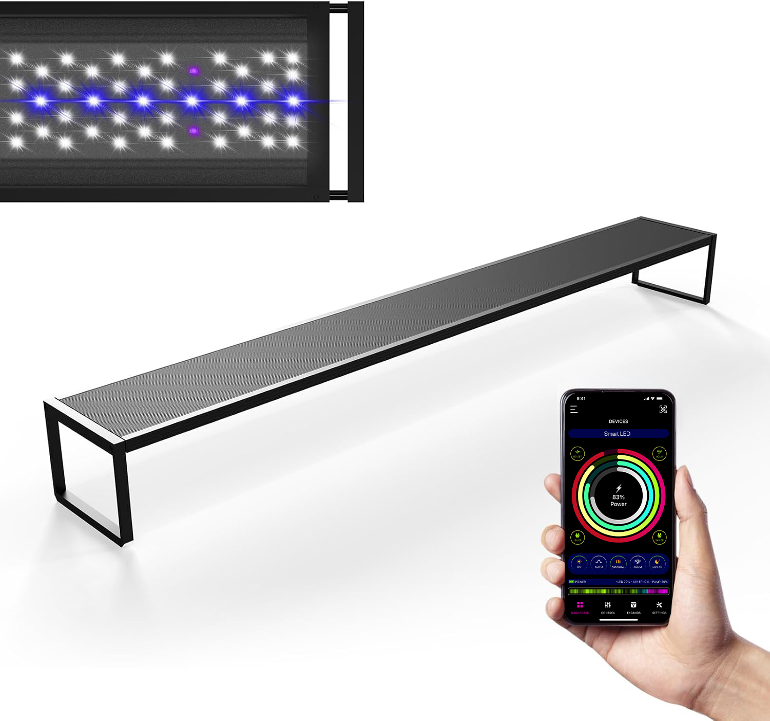 LED Aquarium light MICMOL Extr - مراجعة Plant Parent App وسعره