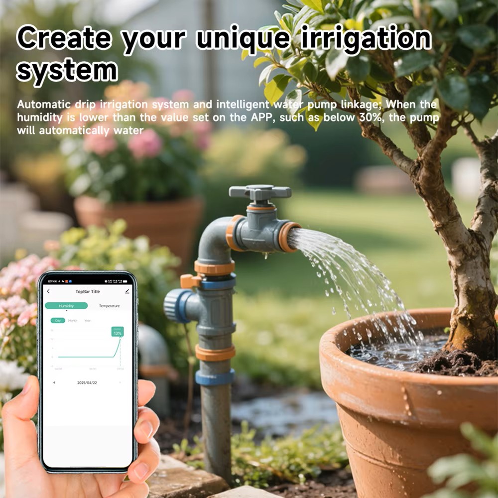 Tuya WiFi Soil Moisture Meter  - مراجعة Plant Parent App وسعره