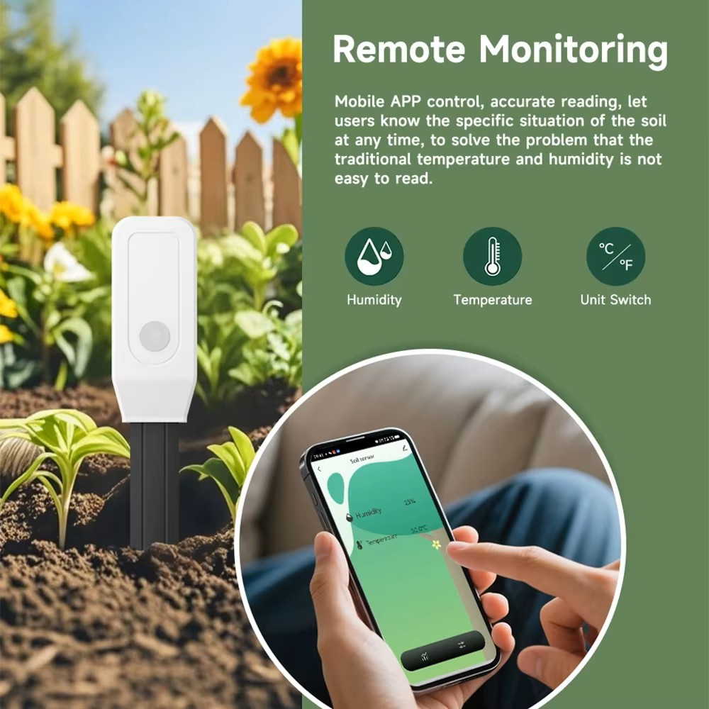 Tuya WiFi Soil Moisture Meter  - مراجعة Plant Parent App وسعره
