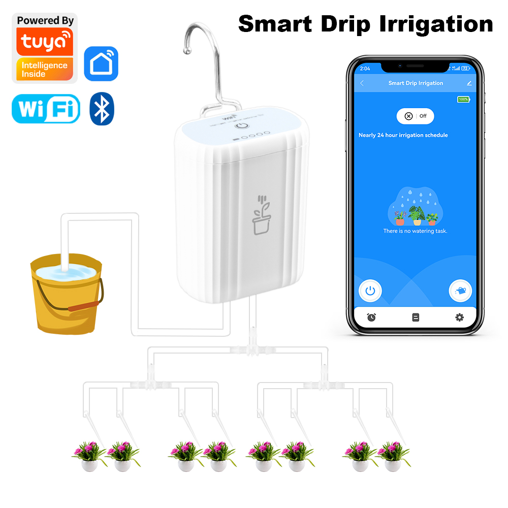 WiFi Smart Automatic Drip Irri - مراجعة Plant Parent App وسعره