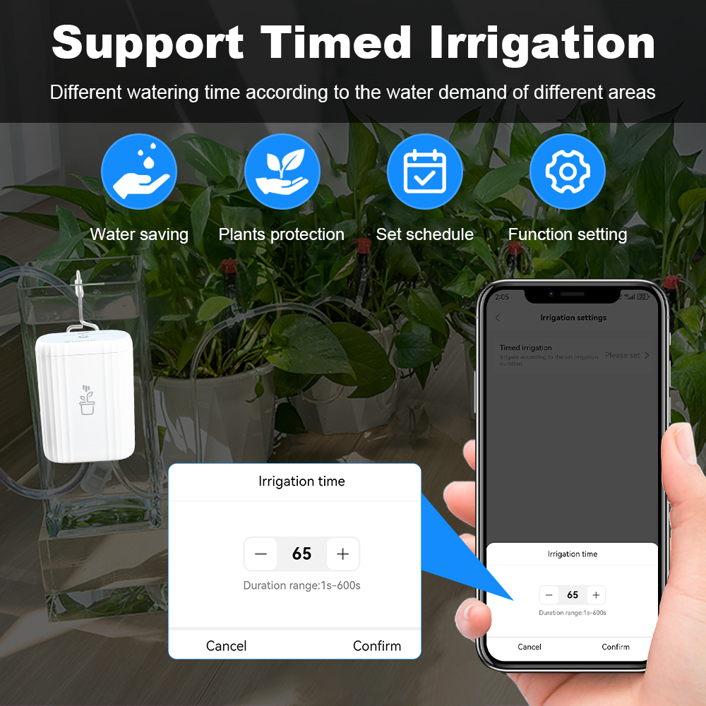 WiFi Smart Automatic Drip Irri - مراجعة Plant Parent App وسعره