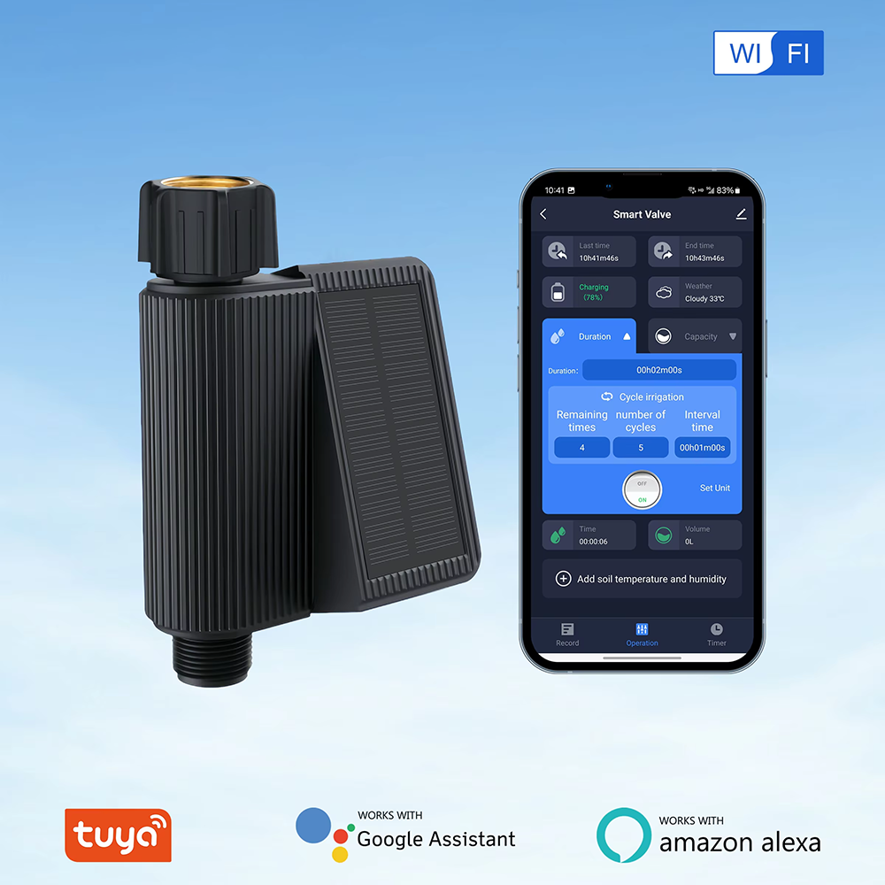 Tuya Solar Powered Smart Water - مراجعة Plant Parent App وسعره